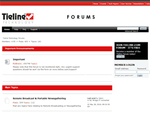 Tablet Screenshot of forums.tieline.com